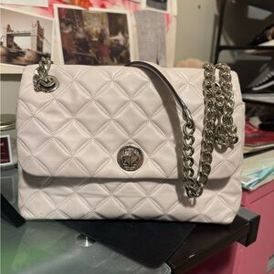 Kate Spade Quilted Chain Shoulder Bag - Cream